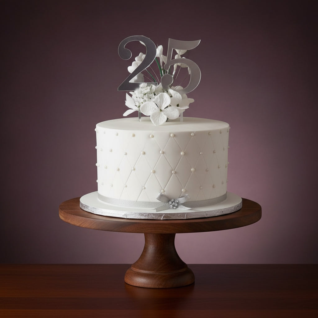 Silver Jubilee 25th Anniversary Cake | Doon Memories