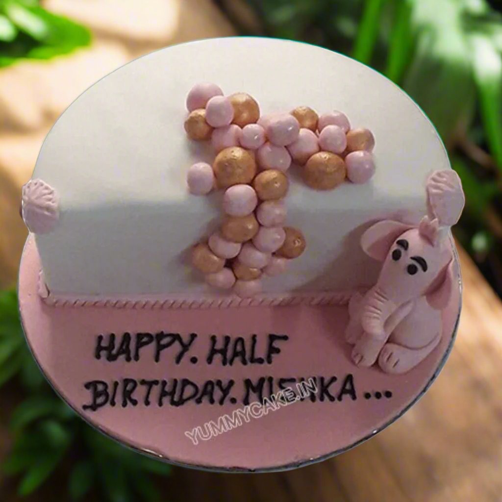 6 Month Birthday Cake for Baby Girl | Doon Memories