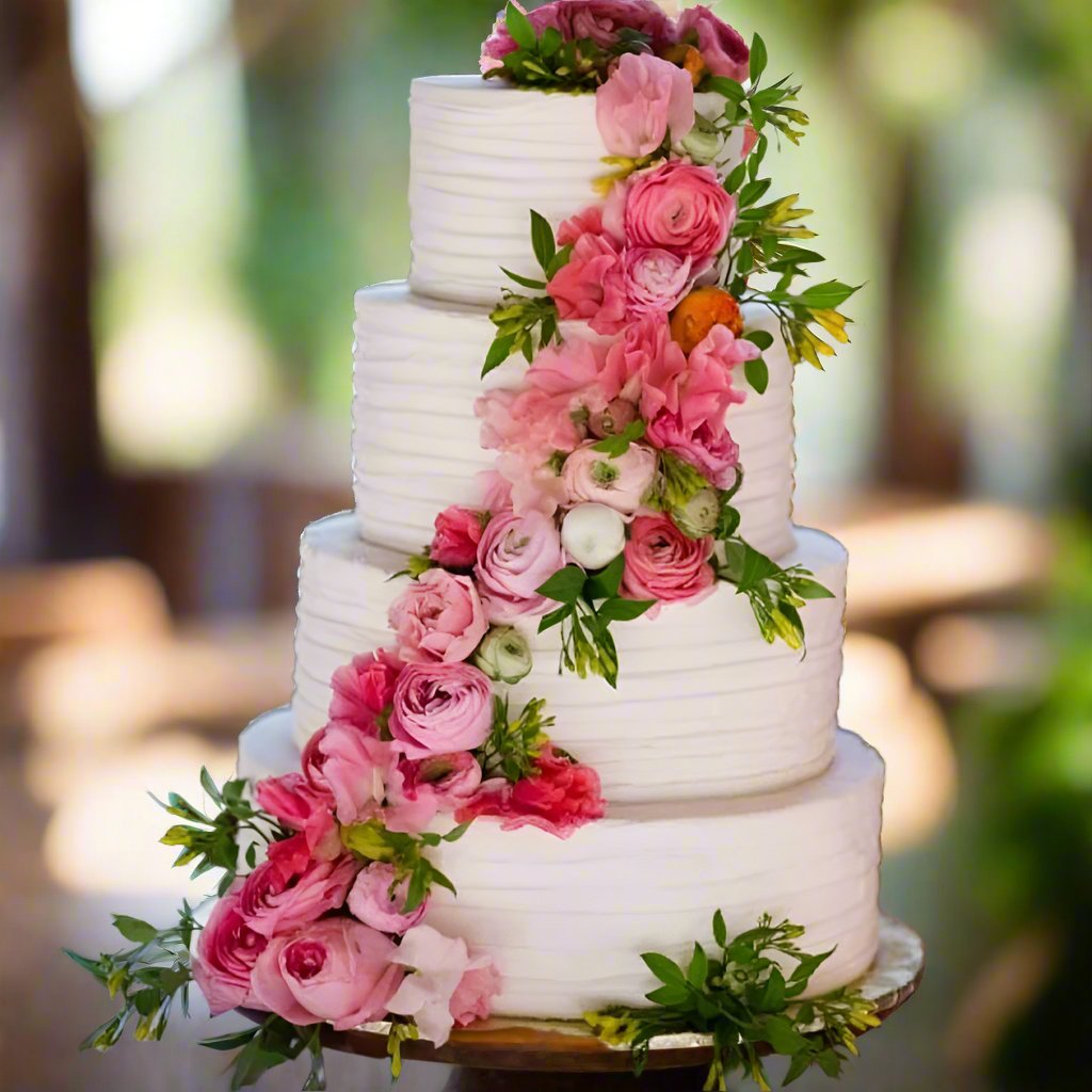 Wedding Cake Spiral Flowers | Doon Memories