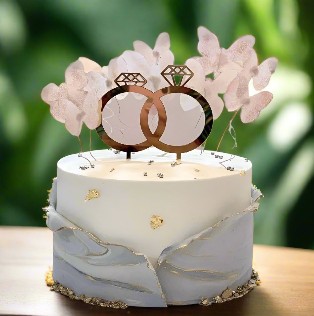 Ring Of Love Engagement Cake