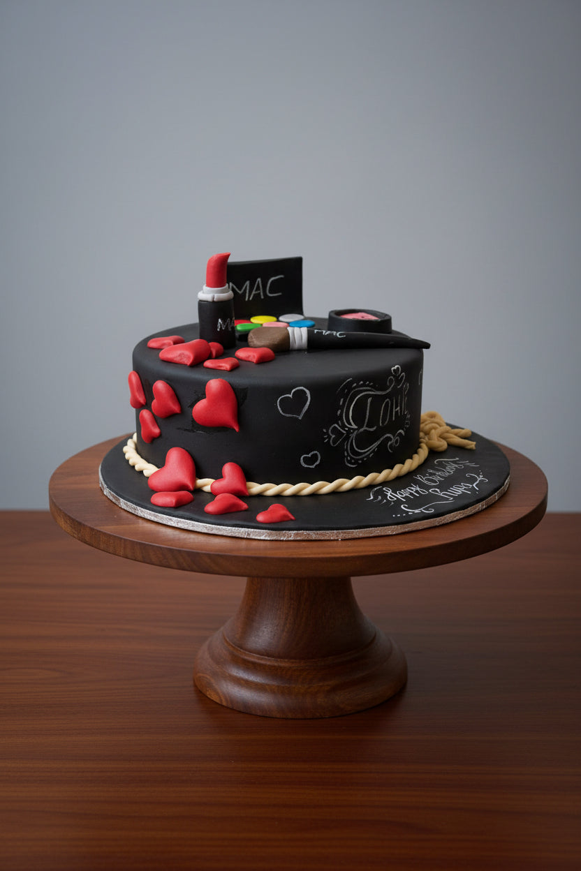 Makeup With Heart Cake | Doon Memories