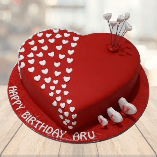 Valentine Cake with Name, Valentine’s Day Special Cake | Doon Memories