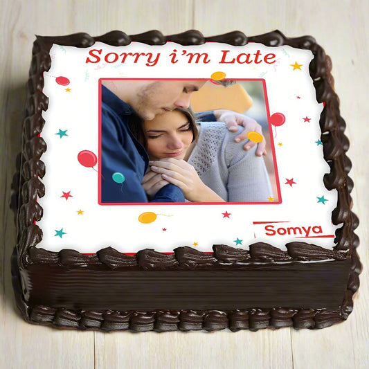 Sorry Photo Cake | Doon Memories