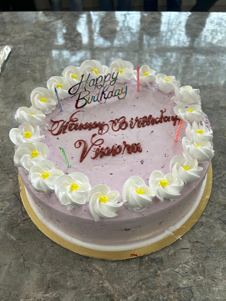 Blueberry Flower Cake | Doon Memories