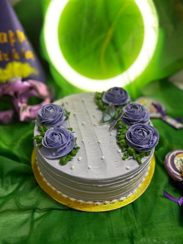 Purple Flower Cake | Doon Memories