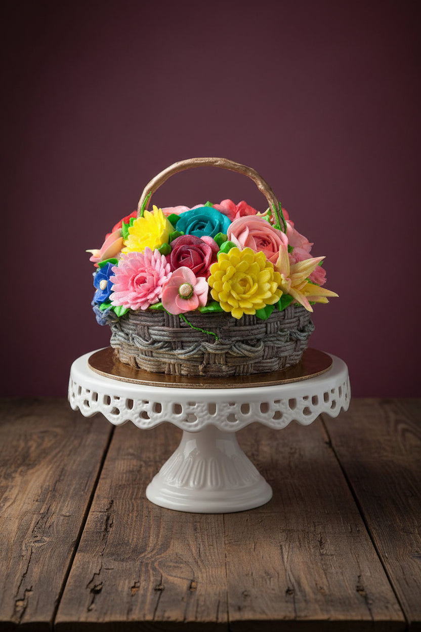 Flower Basket Cake | Doon Memories