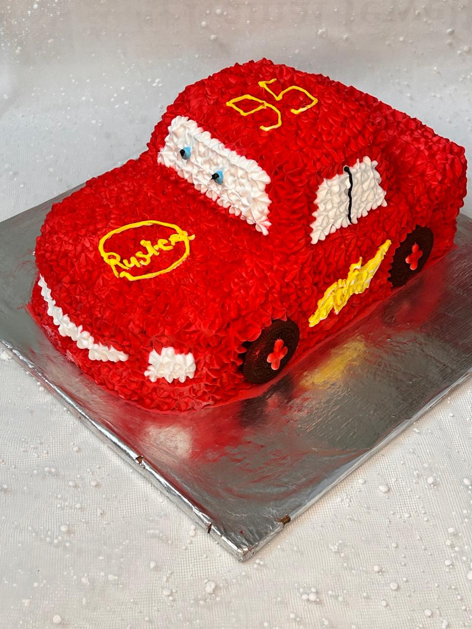 Lightning speed car cake | Doon Memories