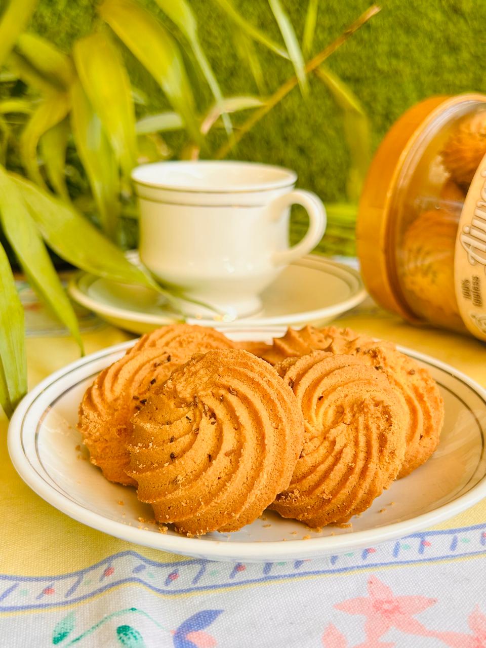 Premium Eggless Ajwain Cookies | Doon Memories