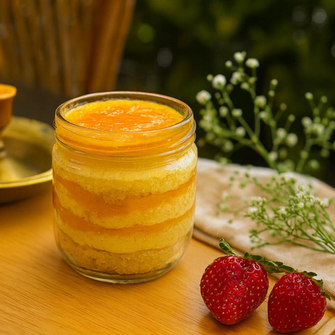 Butterscotch Crunch Cake Jar