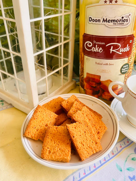 100% Eggless Twice-baked Fresh Cake Rusk | Doon Memories