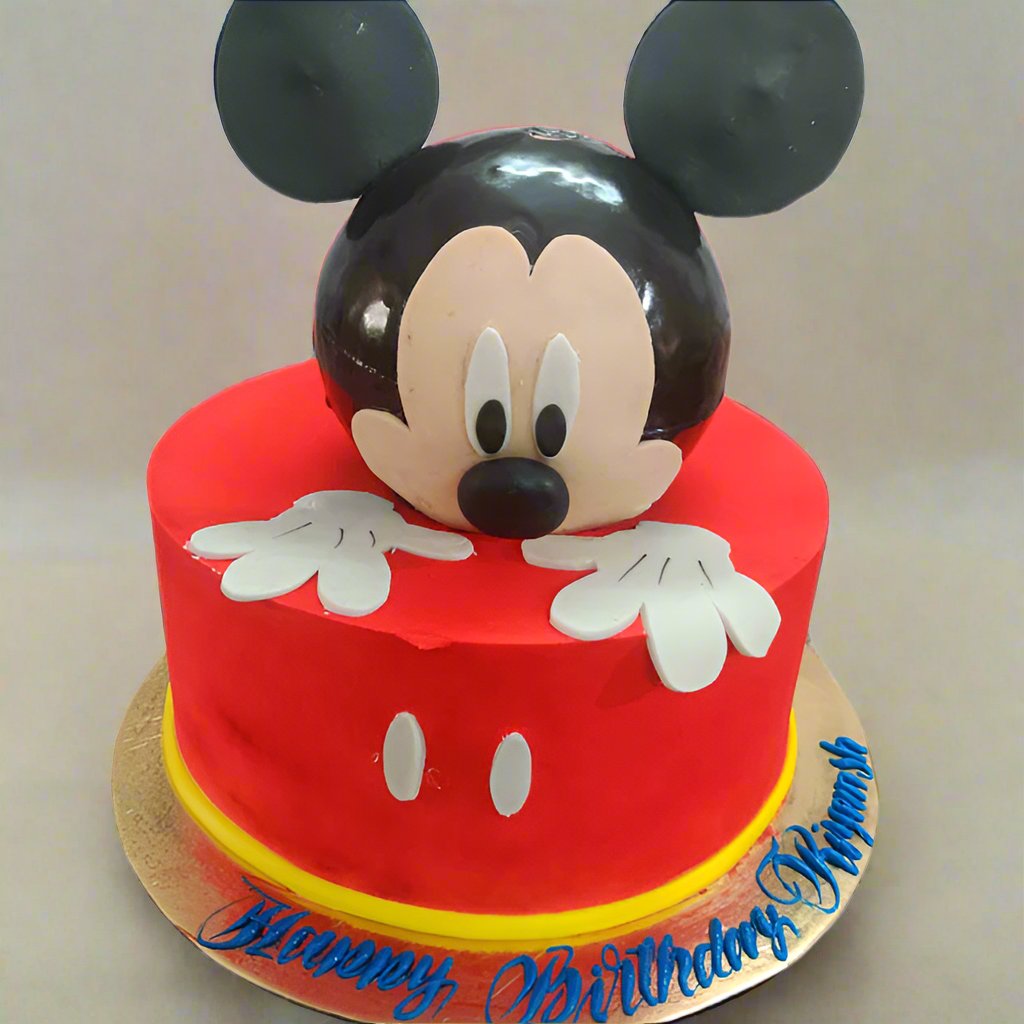 Mickey Mouse-Themed Birthday Cake | Doon Memories