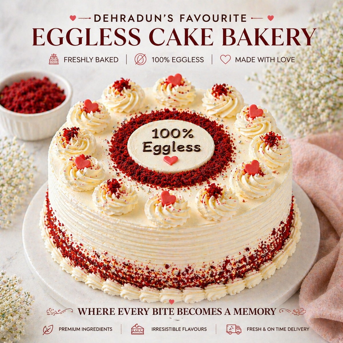 Eggless Cake Bakery in Dehradun