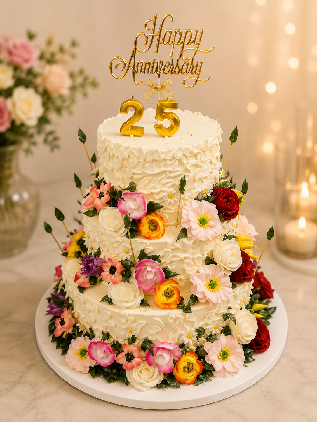25th Anniversary Cake