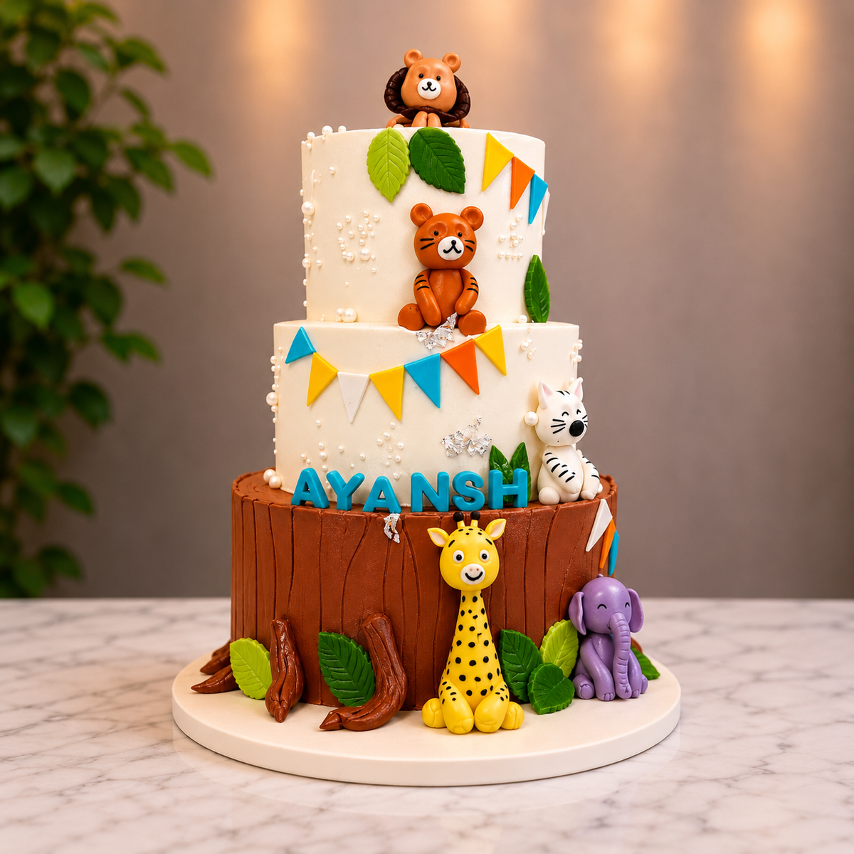 Jungle Theme Cake
