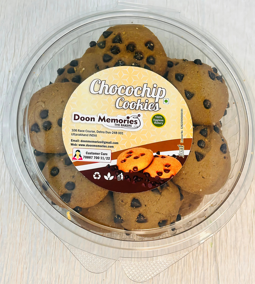 Premium Eggless Choco Chips Cookies | Doon Memories