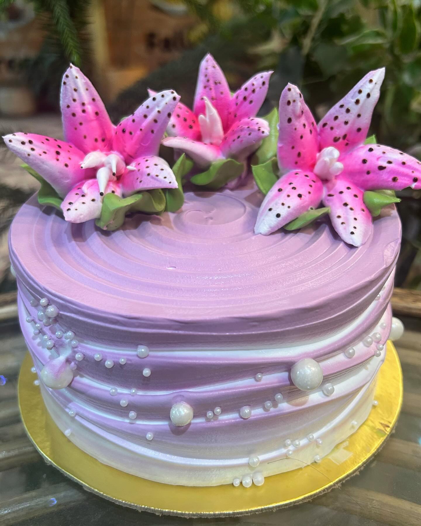 Lotus Blueberry Cake
