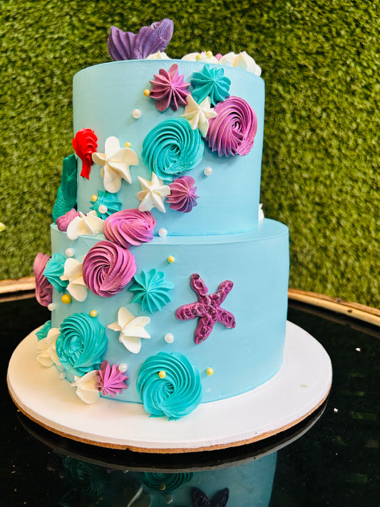 🌊 Under the Sea Fantasy Cake 🧜‍♀️