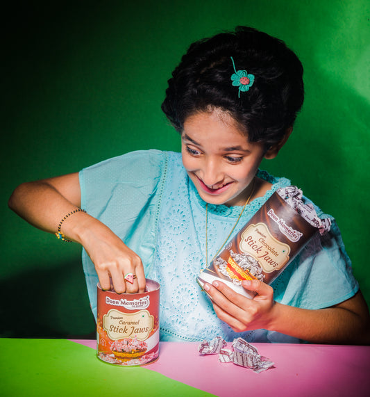 Caramel Stick Jaws Toffees, 400g for kids | Doon Memories