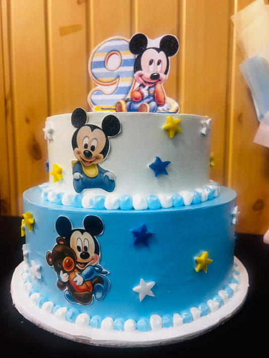 🎉 Magical Mickey 9th Birthday Cake