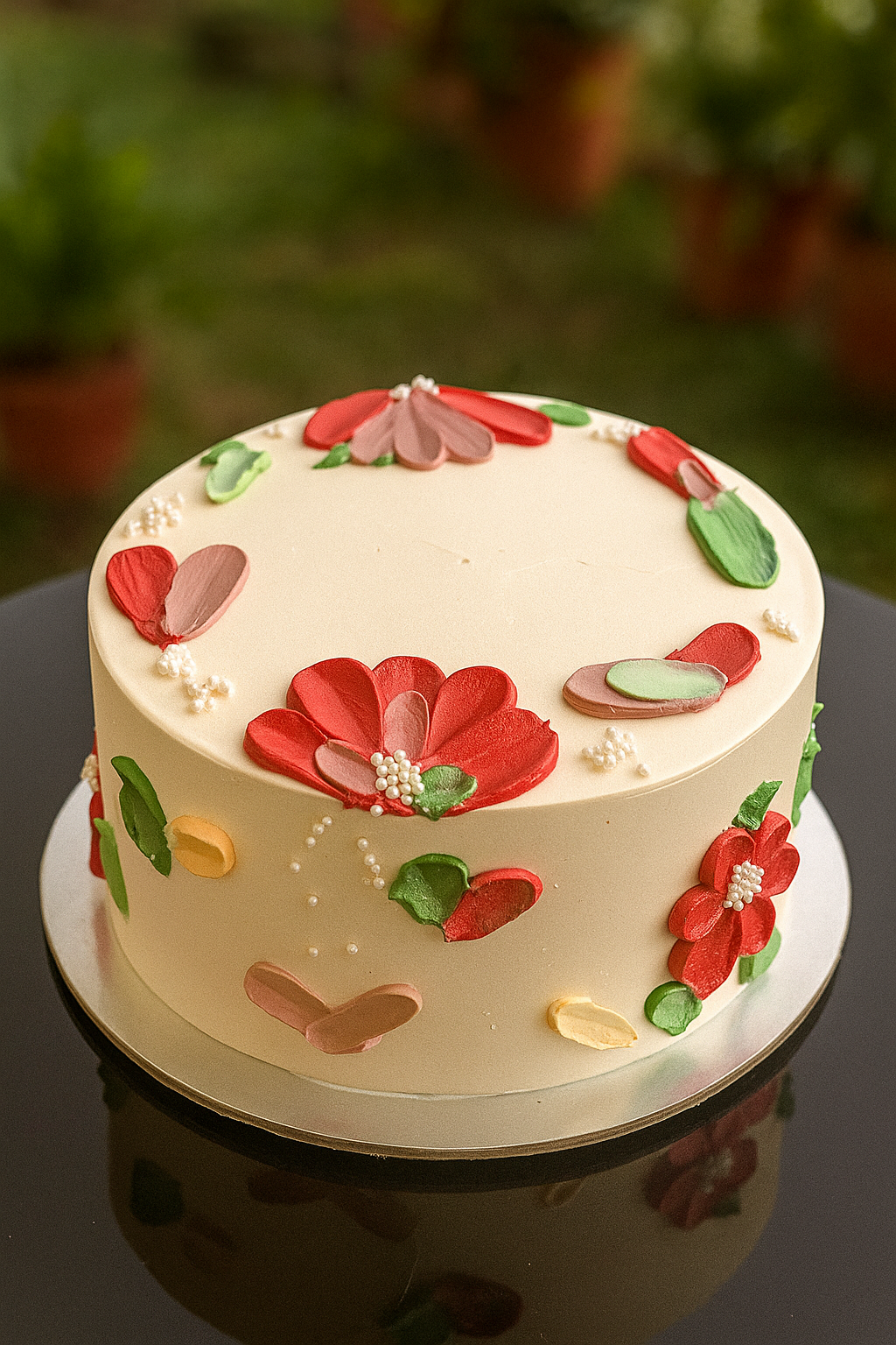 Elegant Floral Buttercream Cake