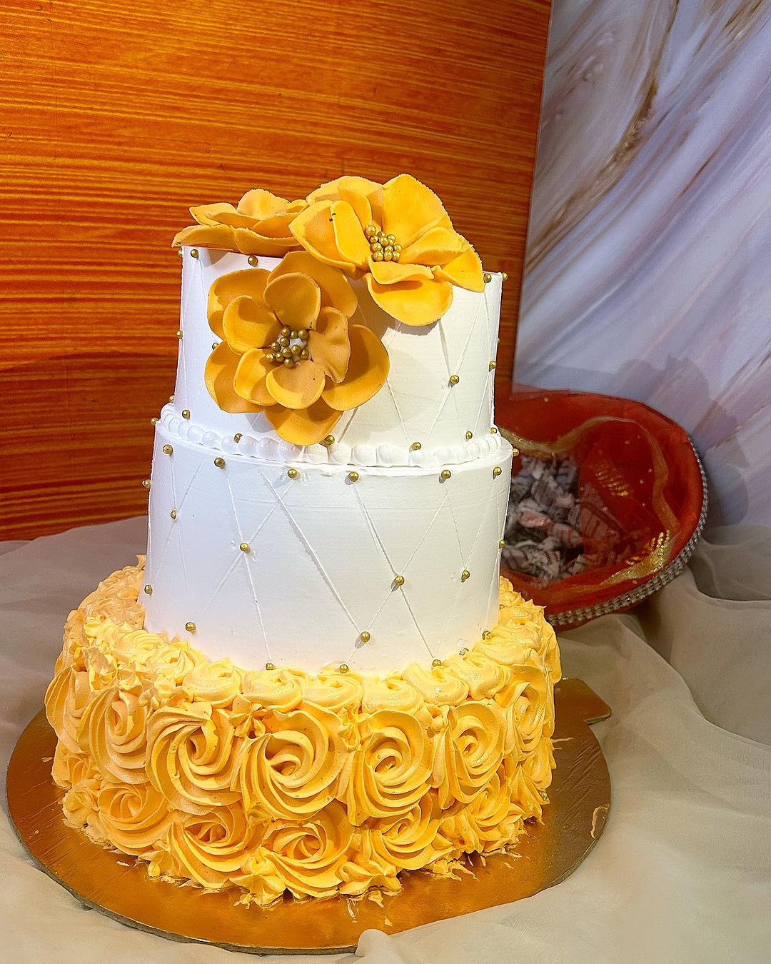 3 Tier Wedding Cake | Doon Memories 