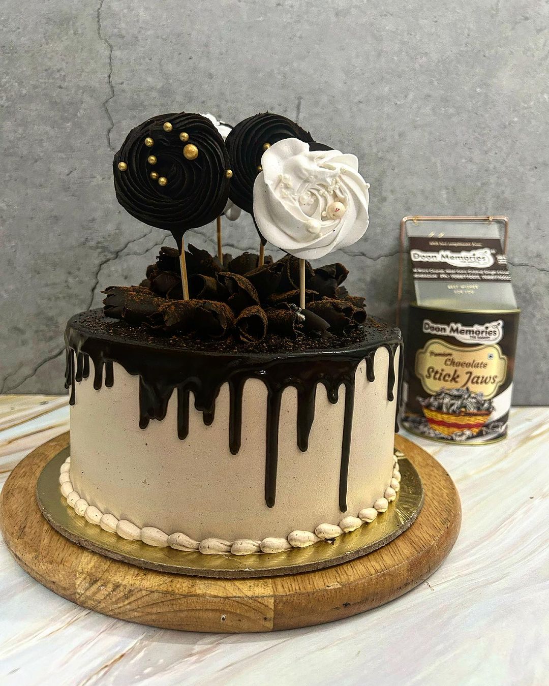 Chocolate Cream Cake with Popups | Doon Memories