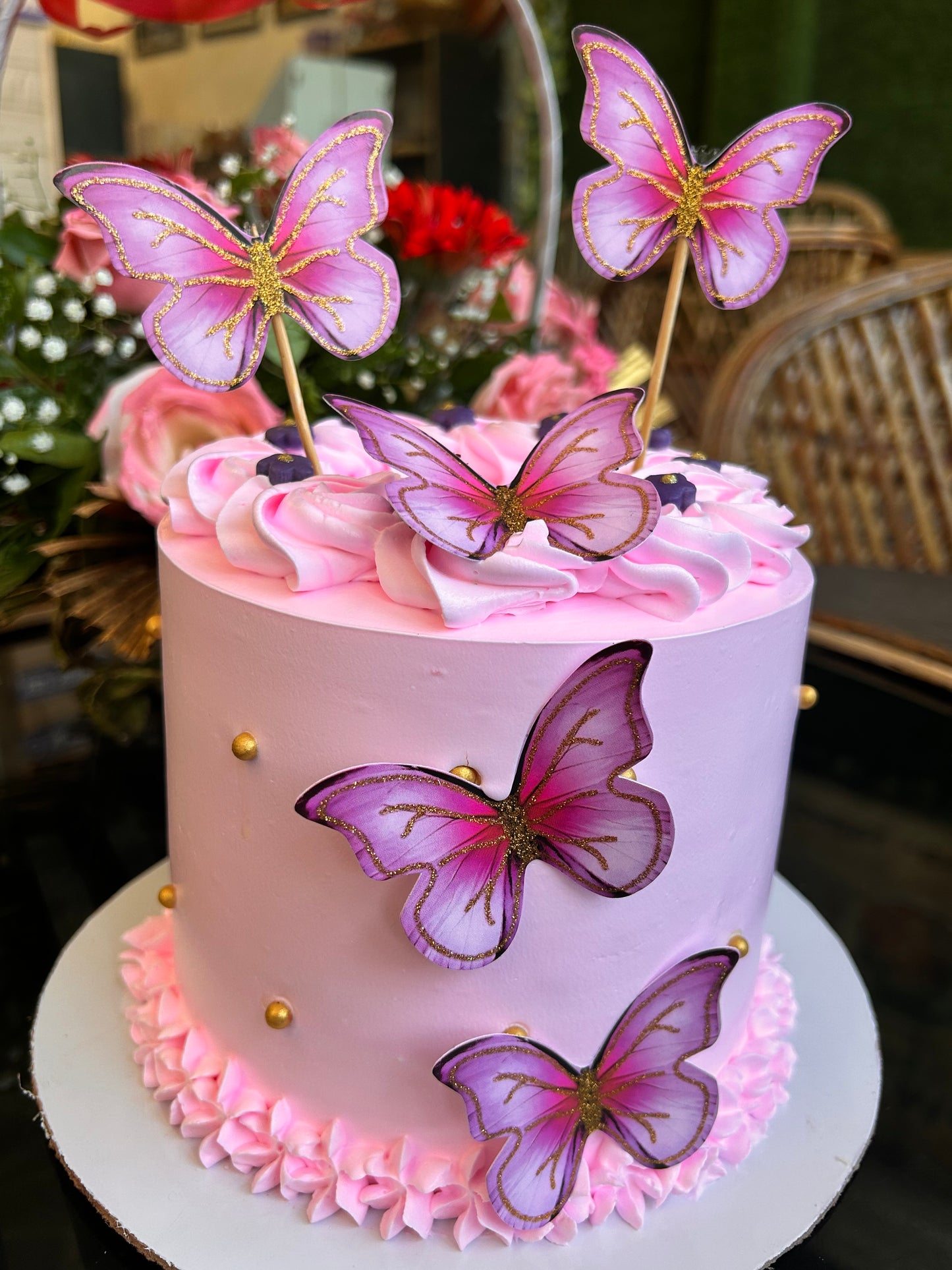 Enchanted Butterfly Bliss Cake