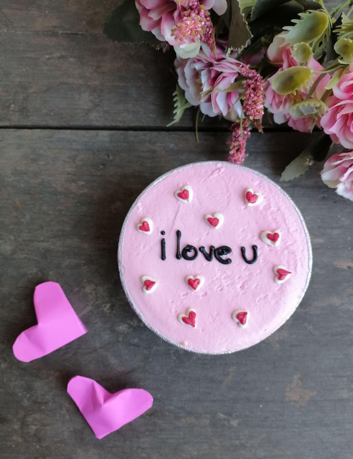 Mini Pink Love Cake
