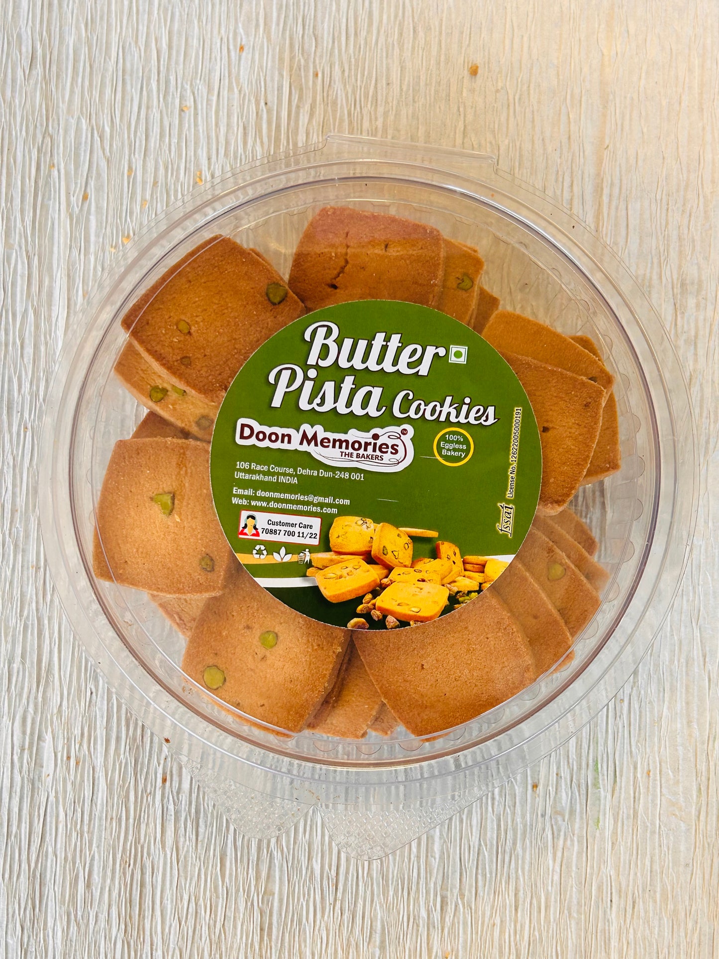 Pista Cookies-Eggless