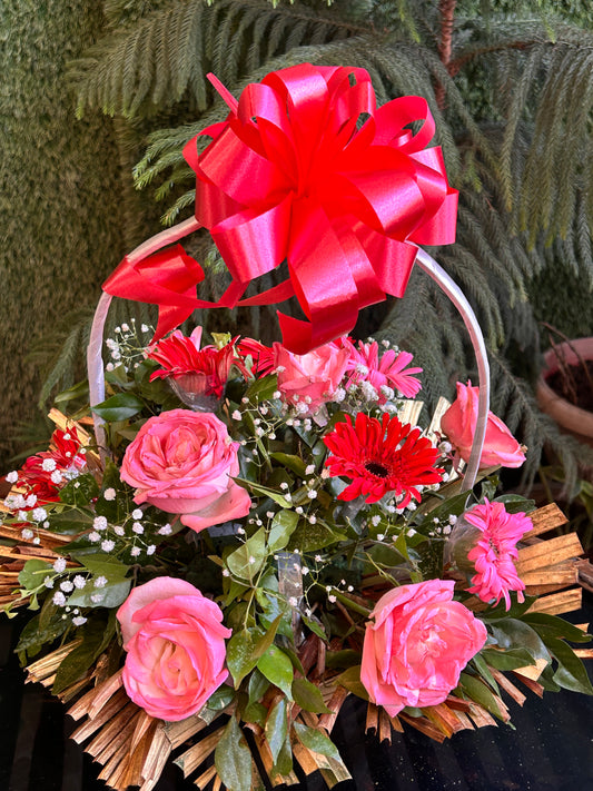 Charming Basket of Blooms