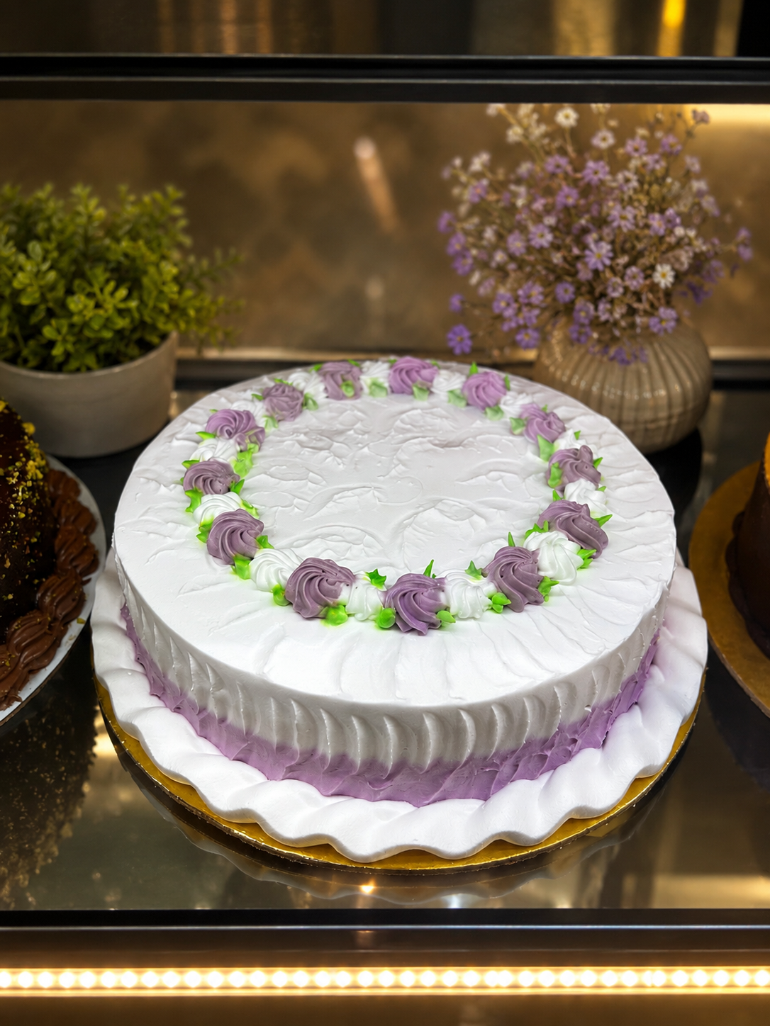 Lavender Bloom Vanilla Cake