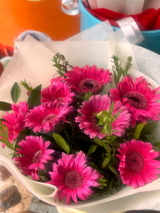 Blooming Pink Gerbera Bouquet