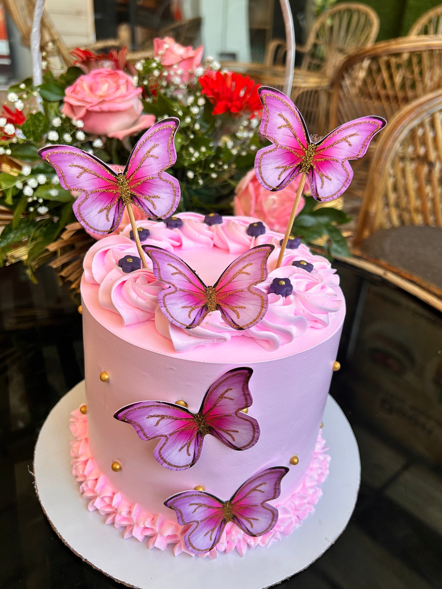Enchanted Butterfly Bliss Cake