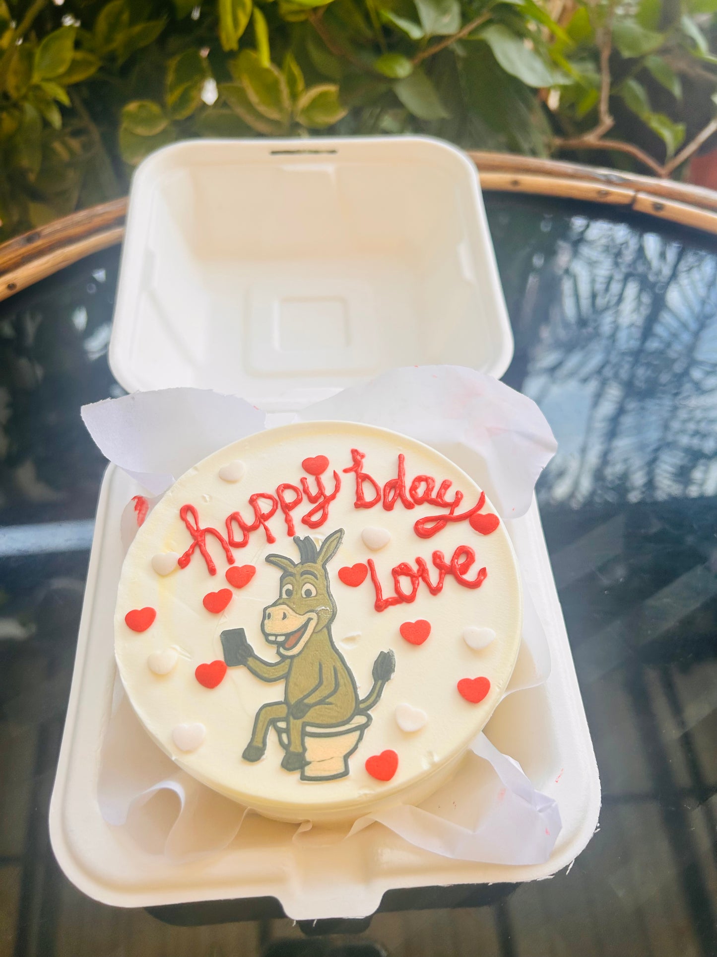 Toilet Humor Love Bento Cake