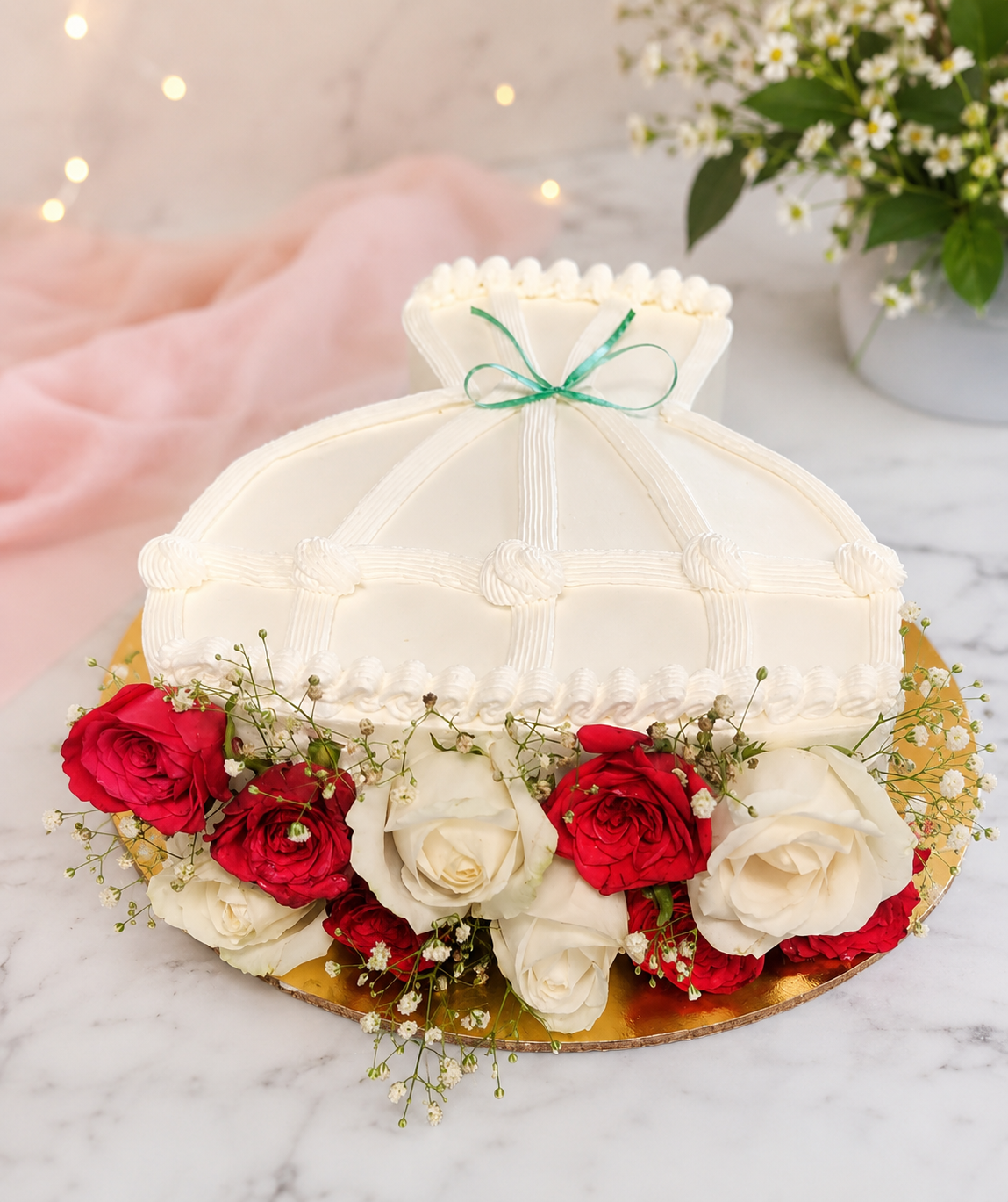 Elegant Gift Bag Cake
