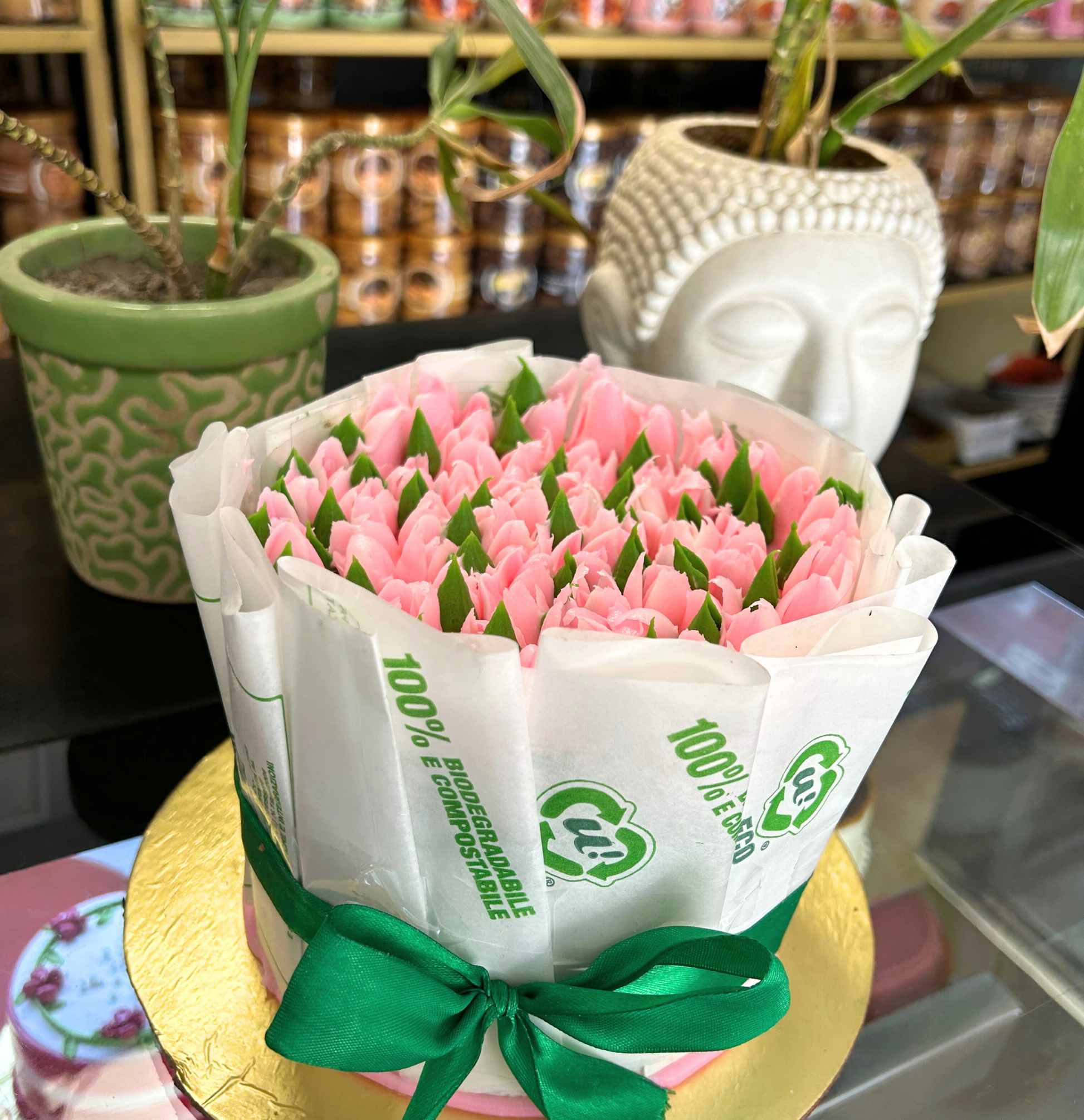 Pink Roses Bouquet Cake | Doon Memories