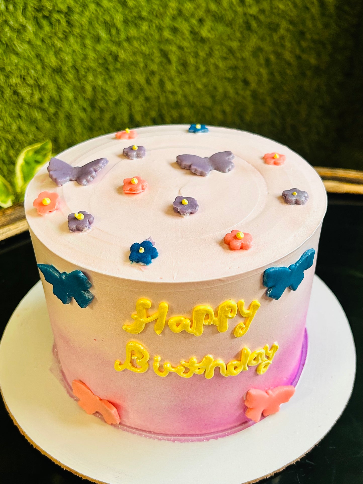 Butterfly Blossom Birthday Cake