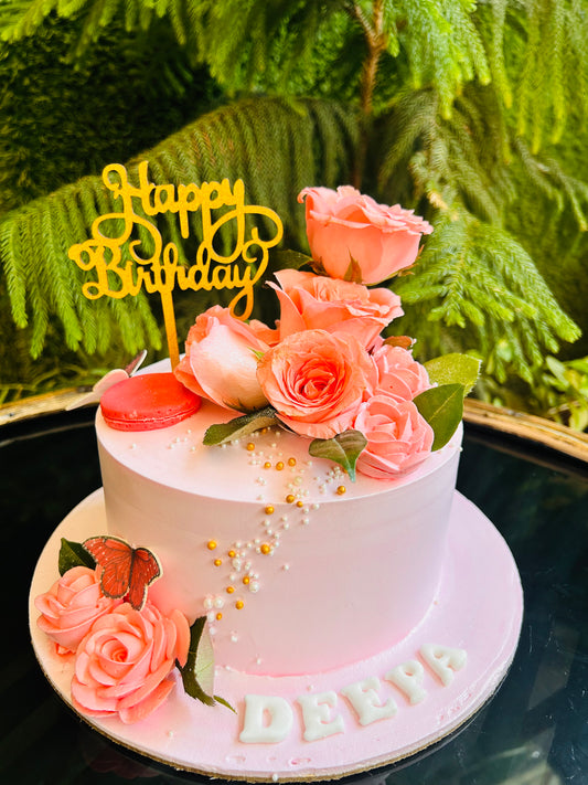 Buy Blushing Elegance Birthday Cake | Doon Memories 