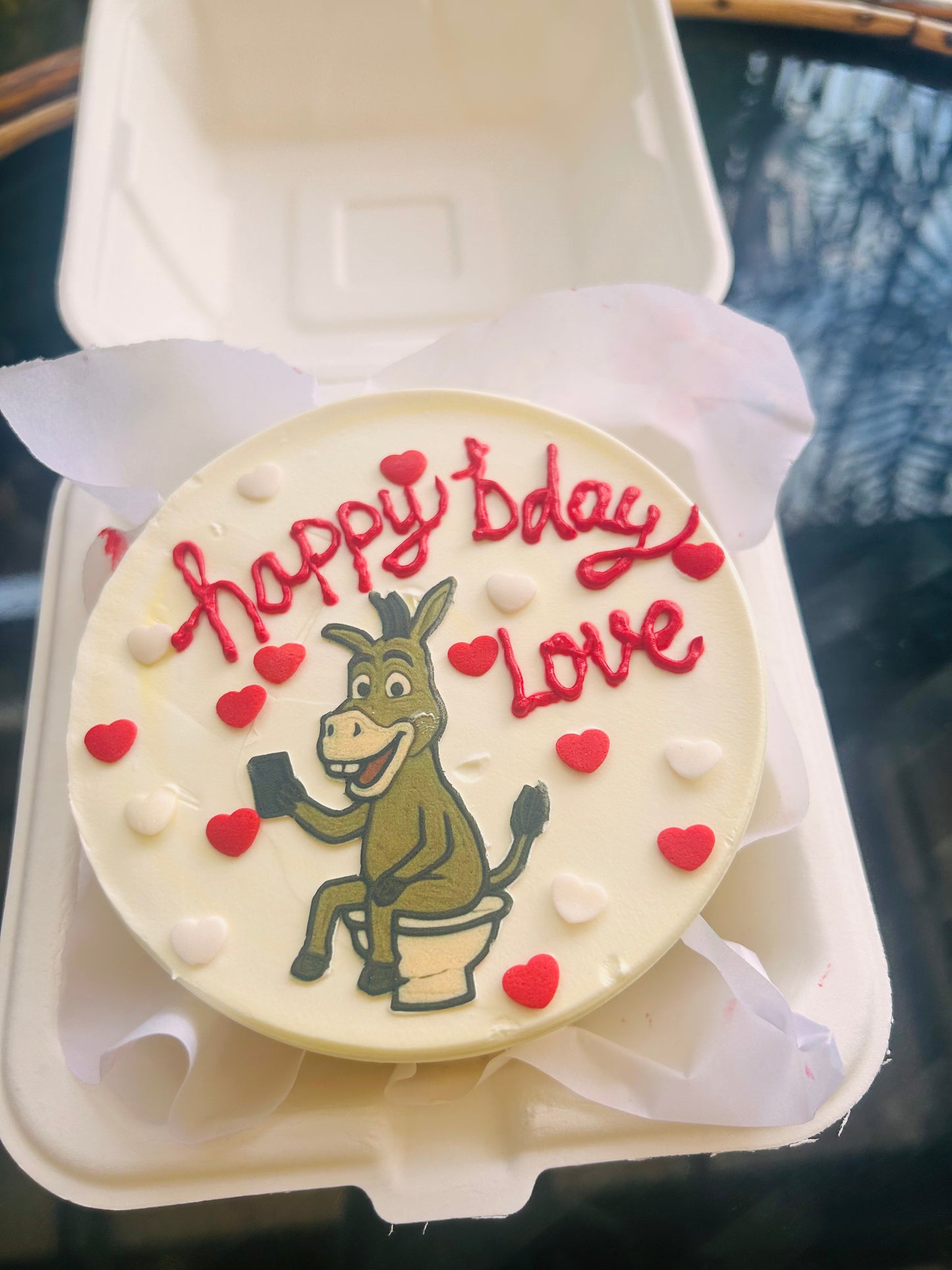Toilet Humor Love Bento Cake
