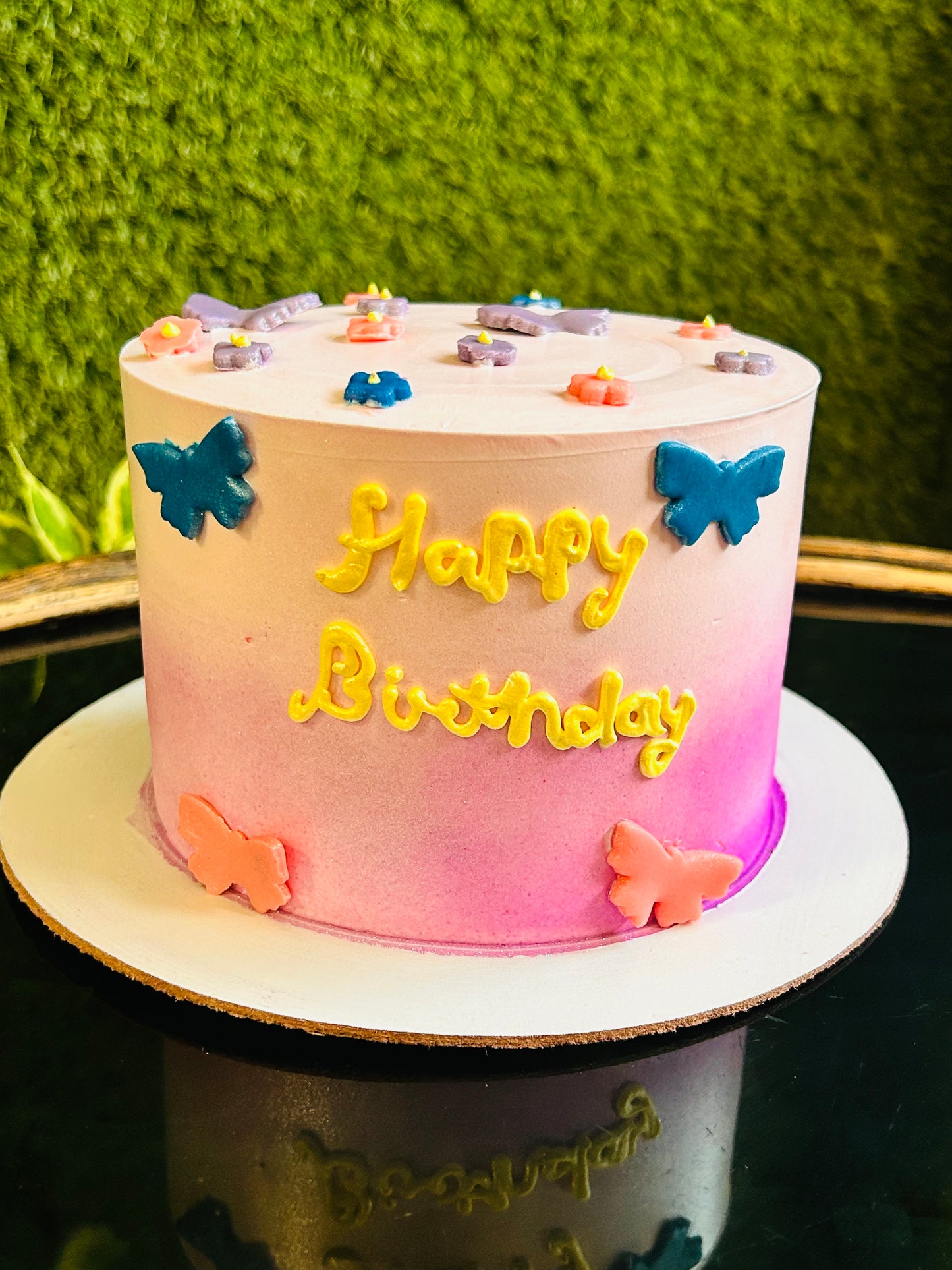 Butterfly Blossom Birthday Cake