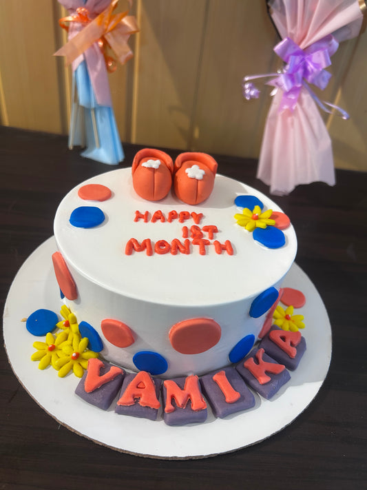 👣 Cute Baby Shoes Celebration Cake