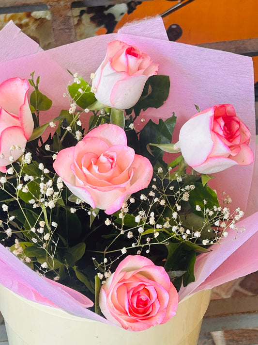 Blush Pink Roses Bouquet