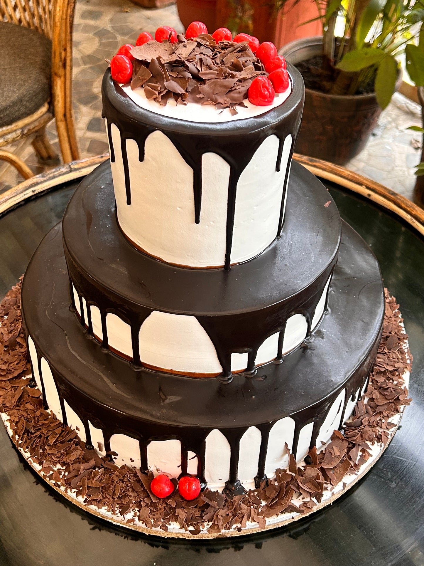 Choco Drizzle Three-Tier Cake