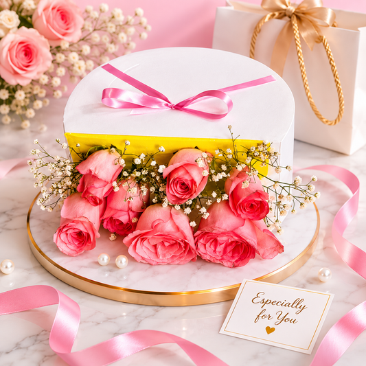 Elegant Rose Surprise Gift Box