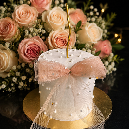 Pearl Elegance Mini Cake