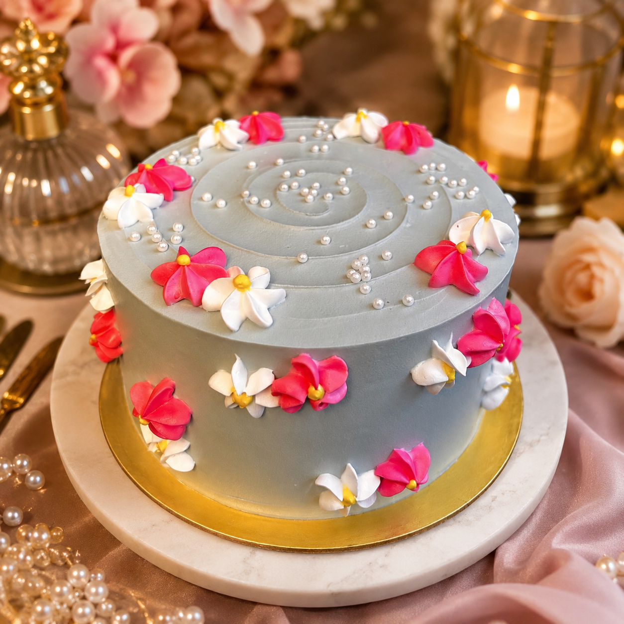 Pearl Blossom Cake