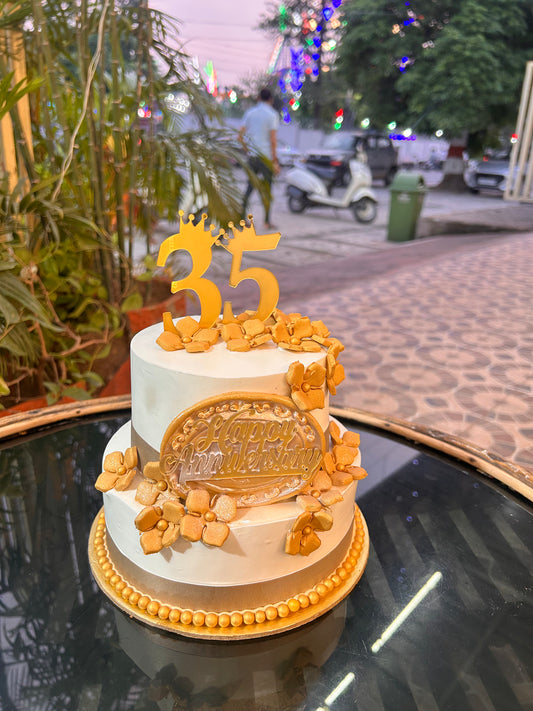 2 Tier Wedding Cake
