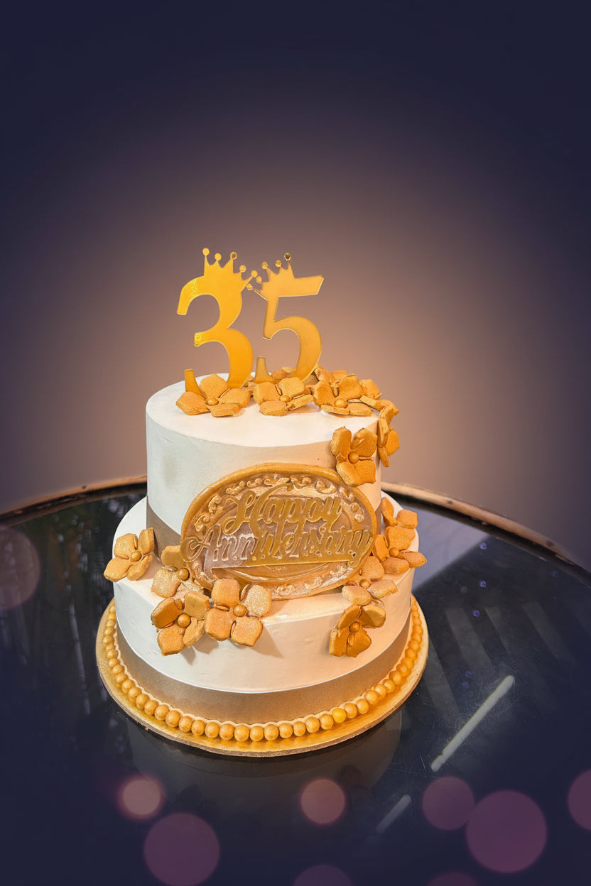 2 Tier Wedding Cake