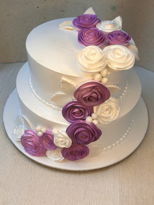 2 Tier Engagement Cake