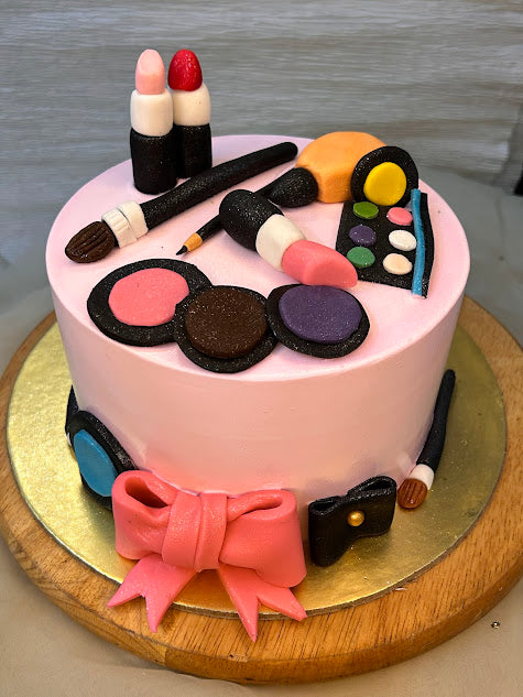 Makeup Birthday Cake for Girls